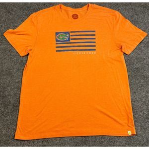 Life Is Good University of Florida UF Gators Flag T Shirt Adult Large Cool Tee